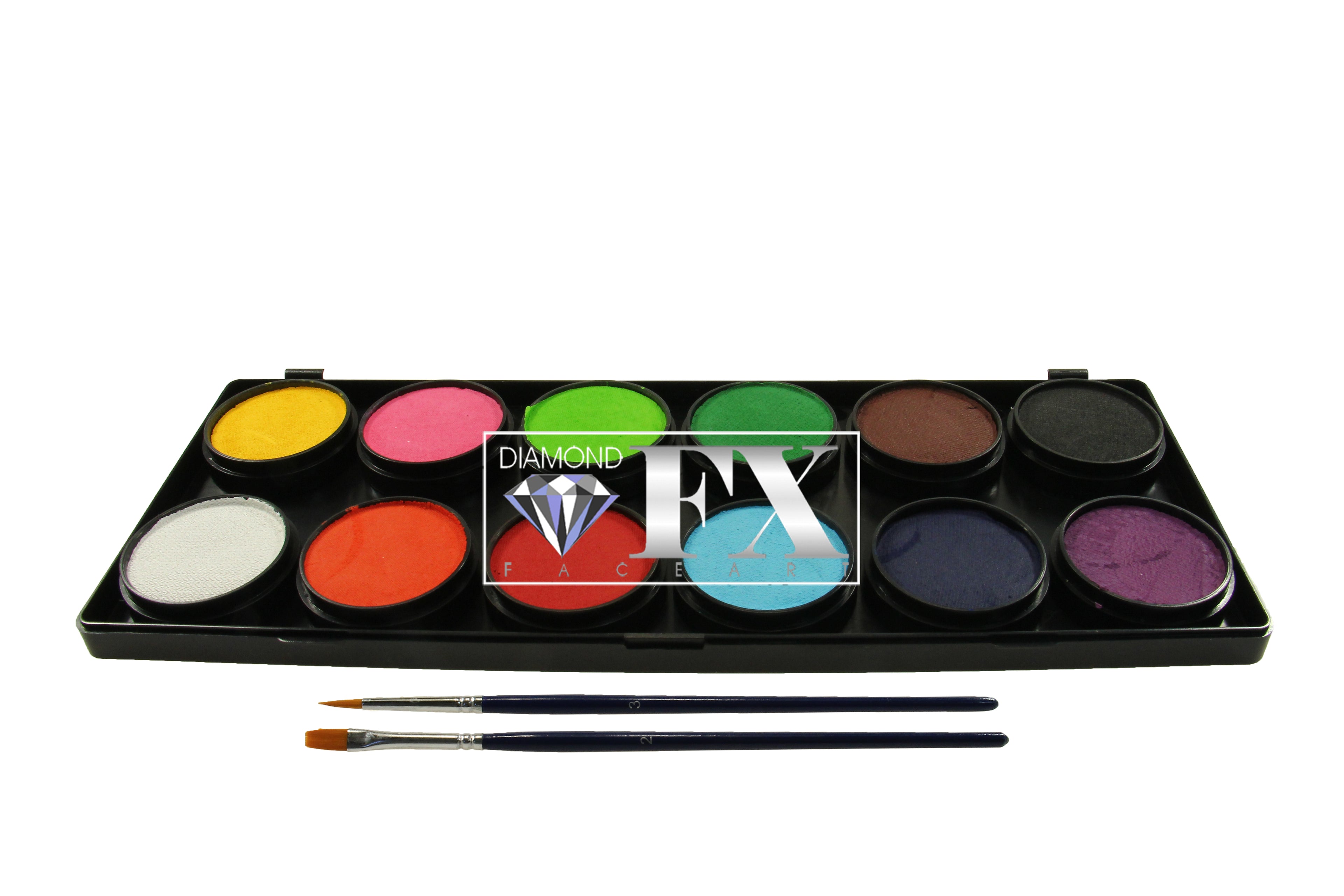 12 x 10 gr Essential Palette matte body paint, Diamond FX, FSM12R