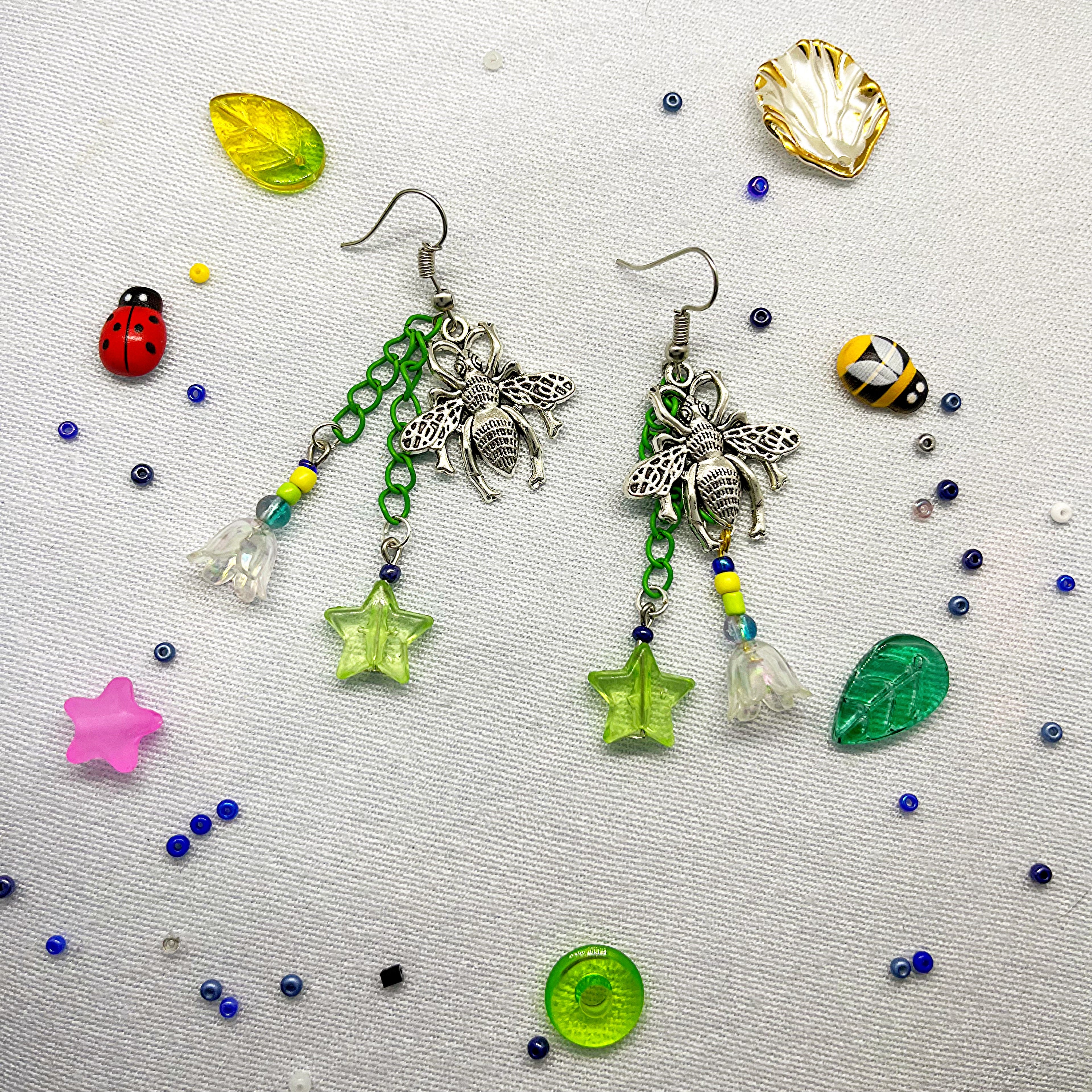 no:203 Earrings, Made by Djongi