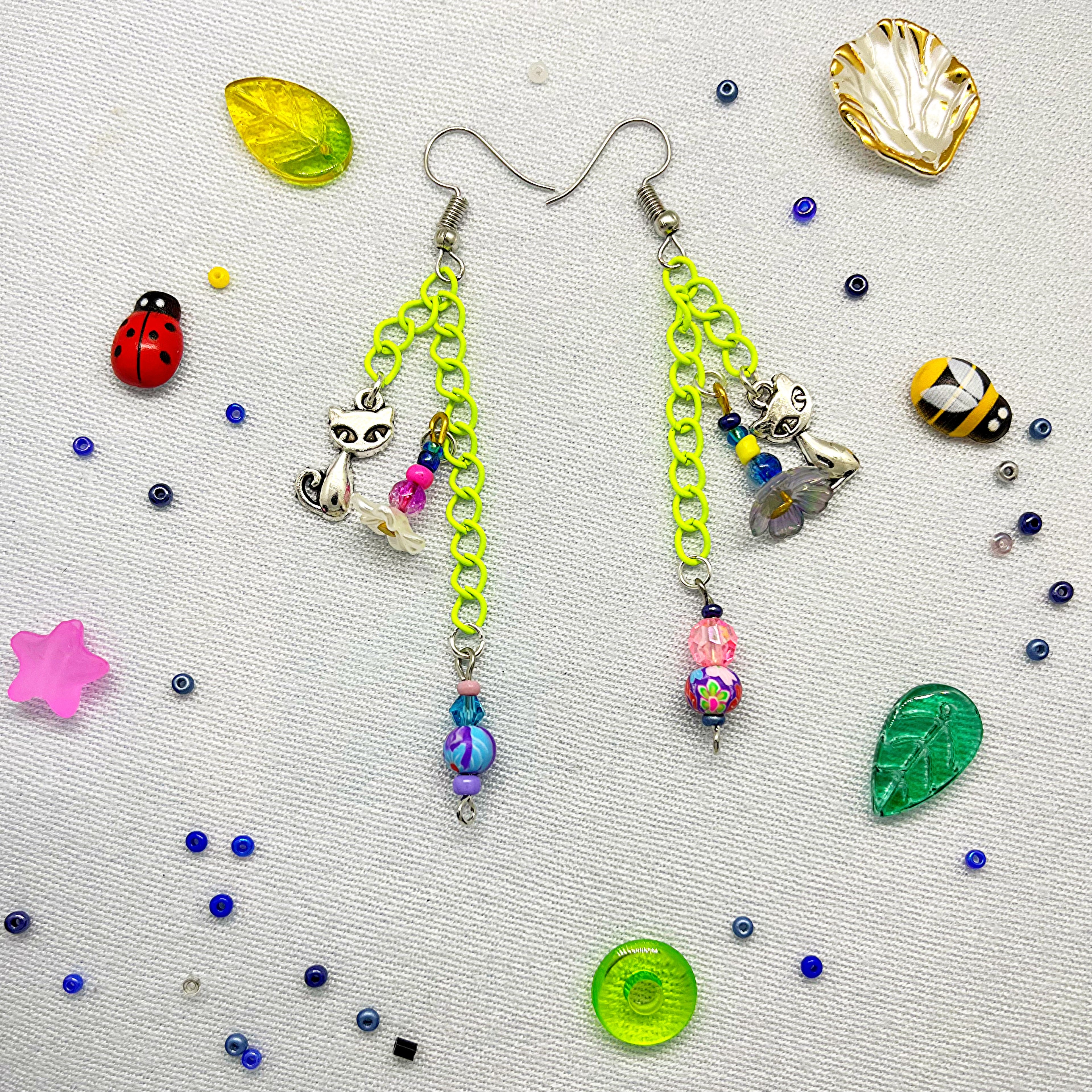 no:221 Earrings, Made by Djongi
