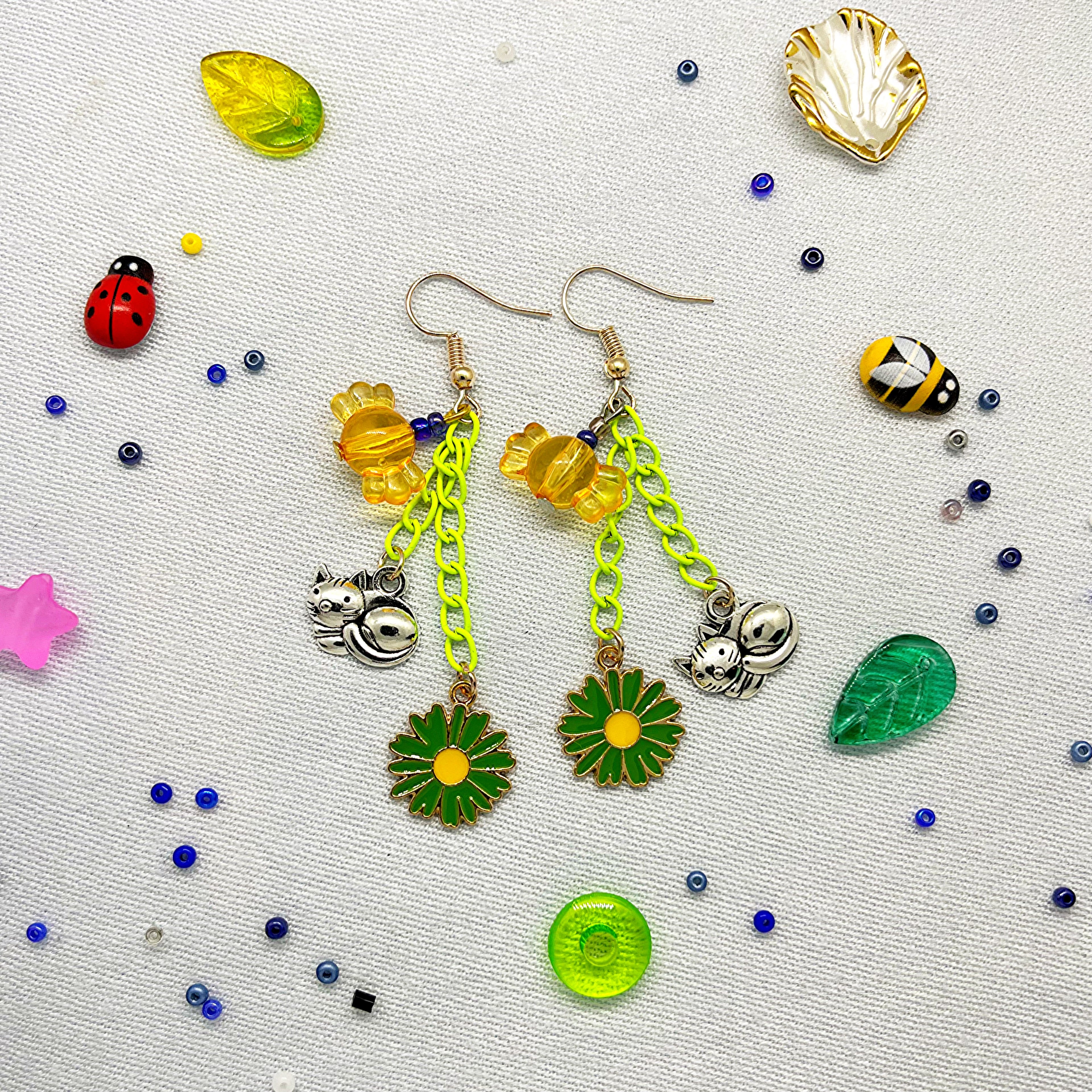 no:222 Earrings, Made by Djongi