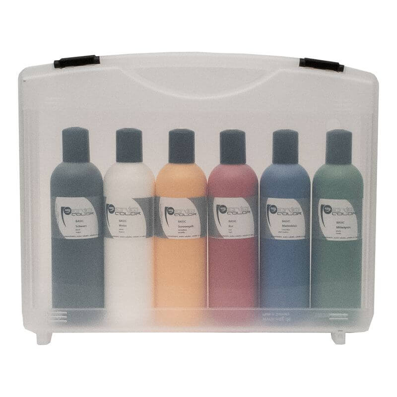 6 x 250 ml Airbrush Set, Senjo-Color Basic