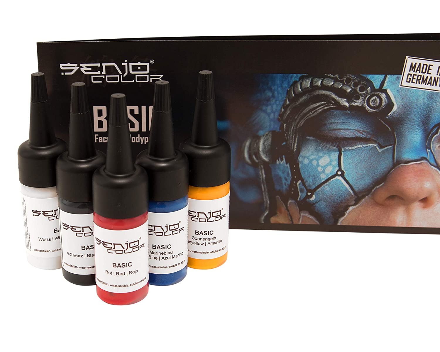 5 x 15 ml Airbrush Set, Senjo-Color Basic
