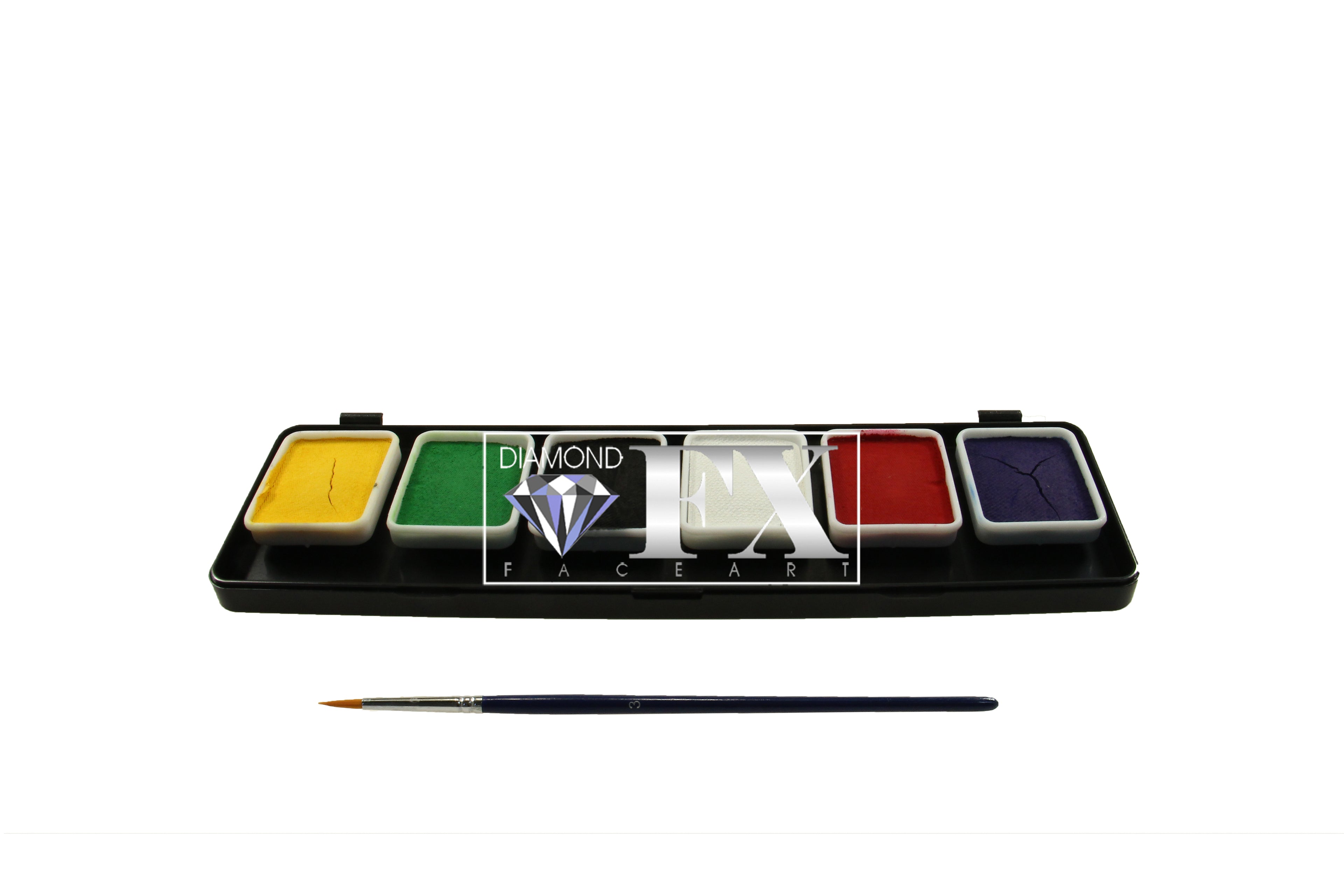 6 x 6 gr Essential Palette matte body paint, Diamond FX, FSM6RS