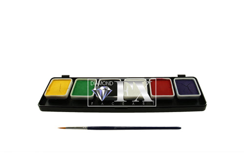 6 x 6 gr Essential Palette matte body paint, Diamond FX, FSM6RS
