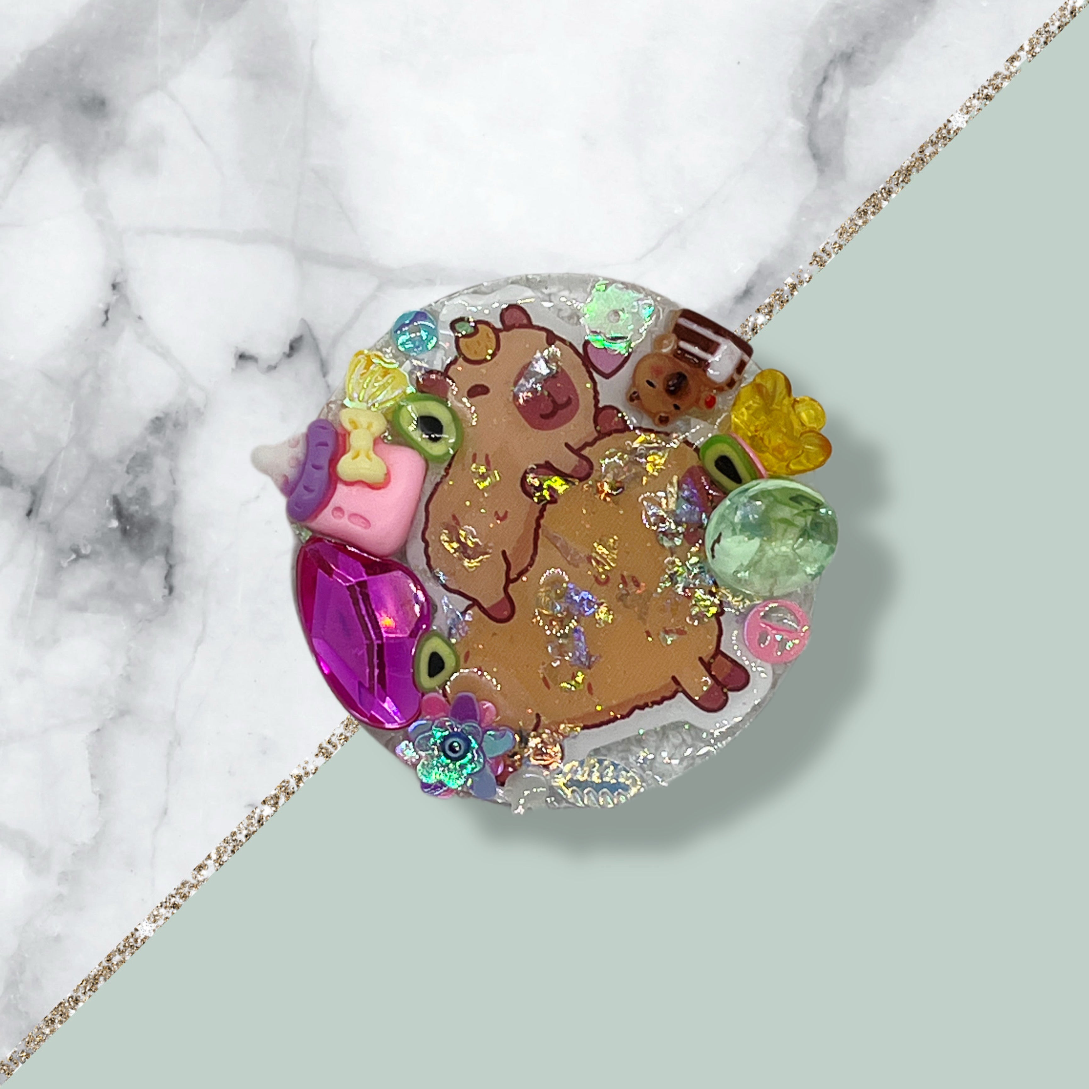 no:717 Resin magnet, Made by Djongi