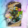 no:823 Resin pin брошка, Made by Djongi