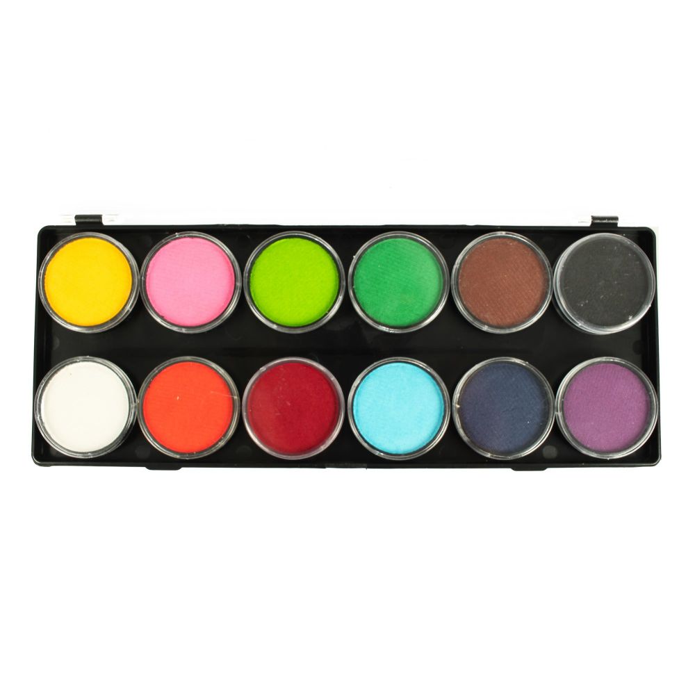 12 x 10 gr Essential Palette matte body paint, Diamond FX, FSM12R