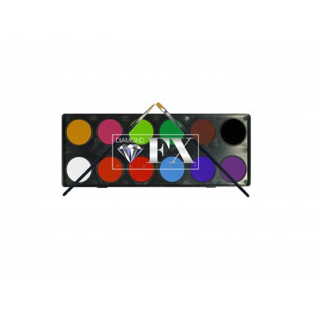 12 x 10 gr Essential Palette matte body paint, Diamond FX, FSM12R