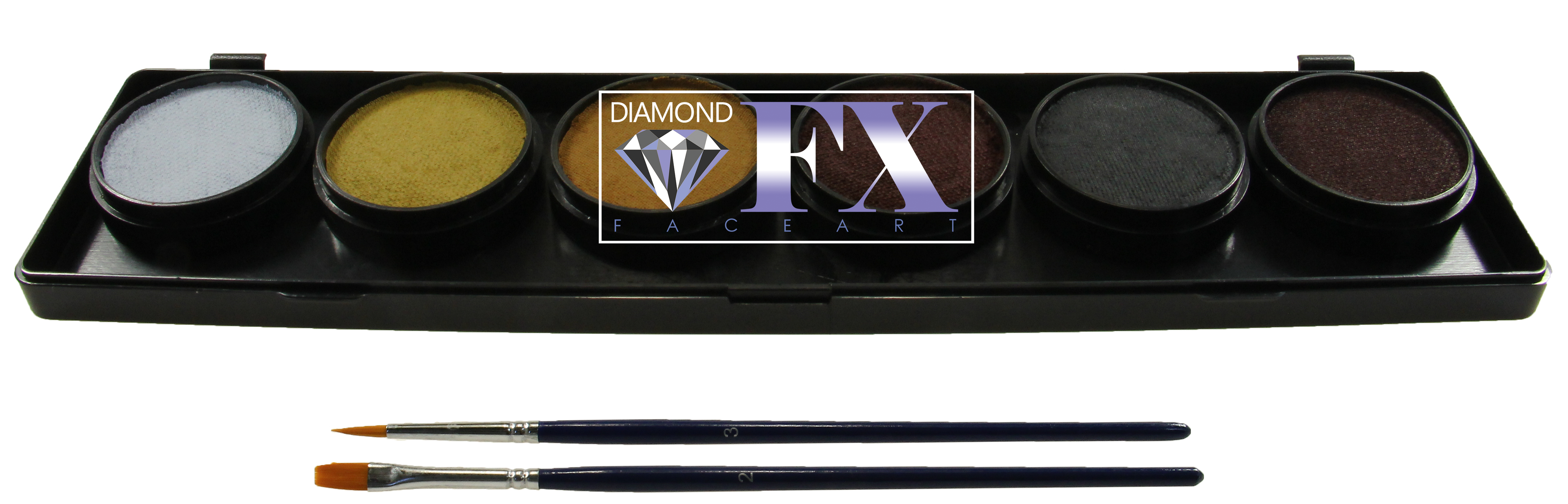 6 x 10 gr Beast Palette body paint, Diamond FX, FSM6B