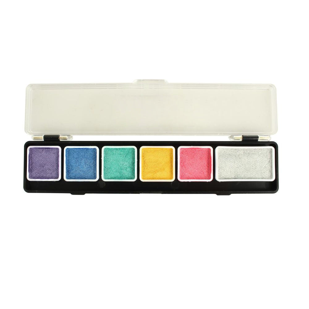 5 x 3 gr + 1 x 6 gr Mega Small Metallic Palette body paint, Diamond FX, FSM6MSM