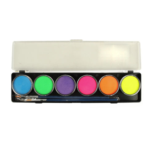 6 x 10 gr Neon Palette body paint, Diamond FX, FSM6N