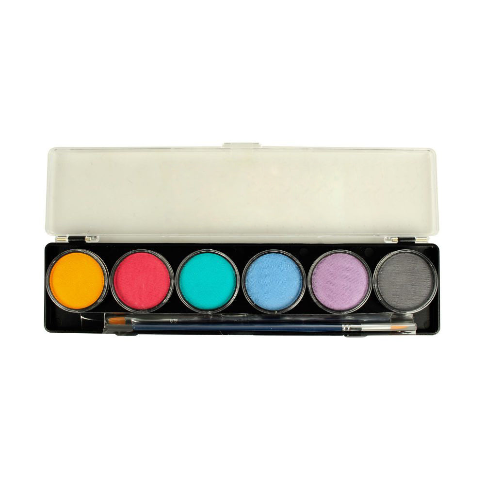 6 x 10 gr Pastel Palette body paint, Diamond FX, FSM6P