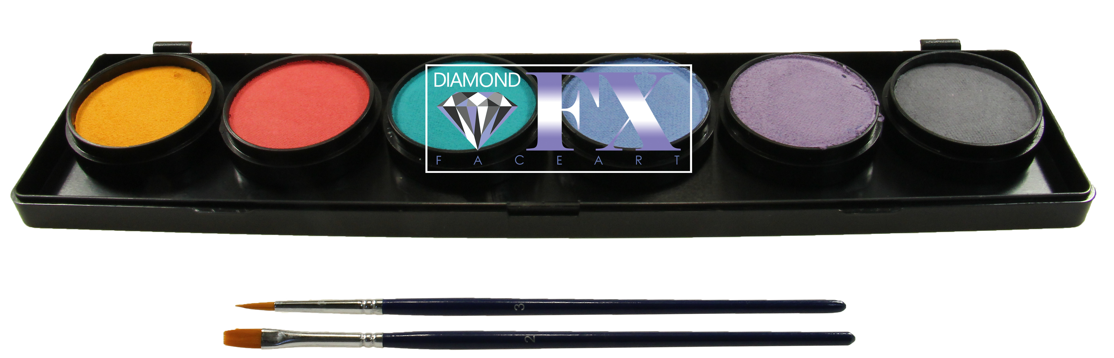 6 x 10 gr Pastel Palette body paint, Diamond FX, FSM6P
