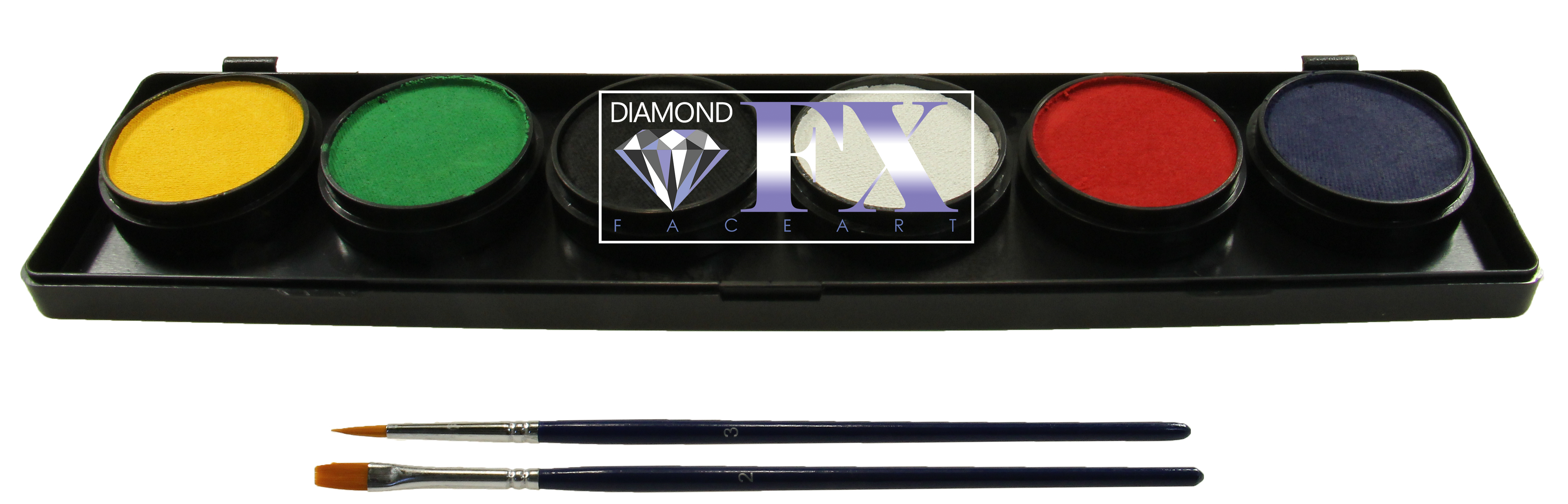 6 x 10 gr Essential Palette matte body paint, Diamond FX, FSM6R