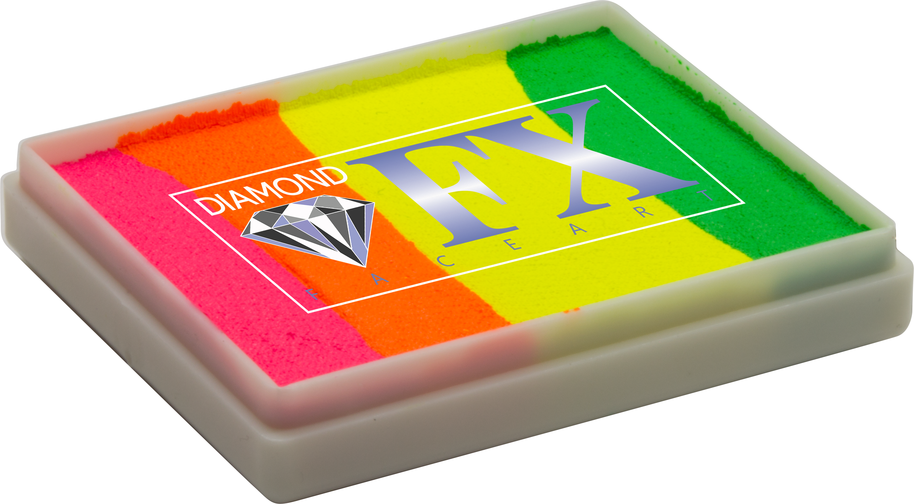 Raving Rio Split cake body paint, Diamond FX