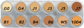12 x 2.5 ml V Crème Make-up Palette, Grimas