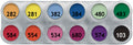 12 x 2 gr RA Eyeshadow & Rouge Matte Palette, Grimas