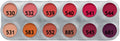 12 x 2 gr RC Eyeshadow & Rouge Matte Palette, Grimas