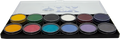 12 x 10 gr Essential Pastel Palette body paint, Diamond FX, FSM12RP