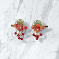 Pearl red Clips set, Tiny Things