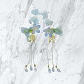 Pendant blue flowers Clips set, Tiny Things