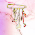 Red Cherries Clothes pin, Made by Djongi