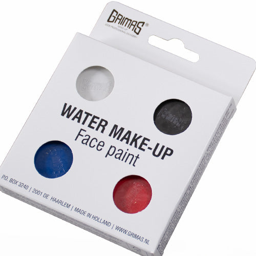 4 x 2.5 ml BASIC Water Make-up Palette, Grimas