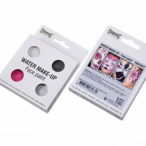 4 x 2.5 ml FANTASY Water Make-up Palette, Grimas