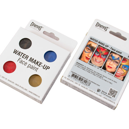 4 x 2.5 ml HERO Water Make-up Palette, Grimas