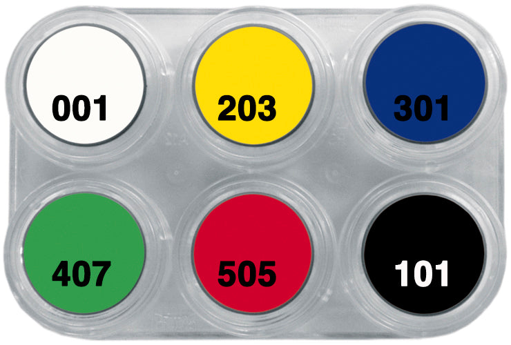 6 x 2.5 ml Water Make-up Palette Matte, Grimas